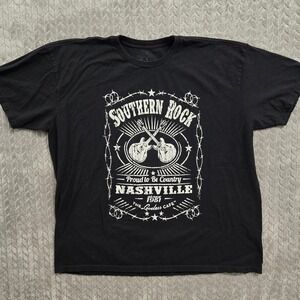 Mens Southern Rock Nashville Loveless Cafe T Shirt XXL Black Proud Country Music
